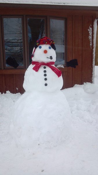 Snowmen popping up everywhere. 