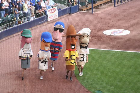 Klements Racing Sausages (courtesy of baseballphd.net) Klements Racing Sausages (courtesy of baseballphd.net)