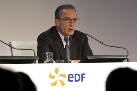 Henri Proglio, chief executive of French state-owned utility EDF, speaks during the company's 2012 annual result presentation in Paris Febru Henri Proglio, chief executive of French state-owned utility EDF, speaks during the company's 2012 annual result presentation in Paris Febru