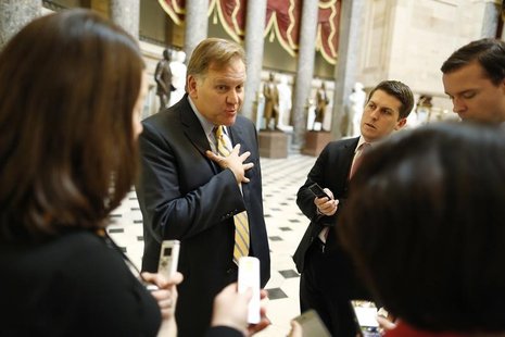 U.S. Representative Mike Rogers (R-MI) (left) talks to reporters at the U.S. Capitol in Washington in this file photo taken December 31, 201 U.S. Representative Mike Rogers (R-MI) (left) talks to reporters at the U.S. Capitol in Washington in this file photo taken December 31, 201