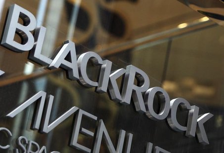 The BlackRock logo is seen outside of its offices in New York January 18, 2012. REUTERS/Shannon Stapleton The BlackRock logo is seen outside of its offices in New York January 18, 2012. REUTERS/Shannon Stapleton