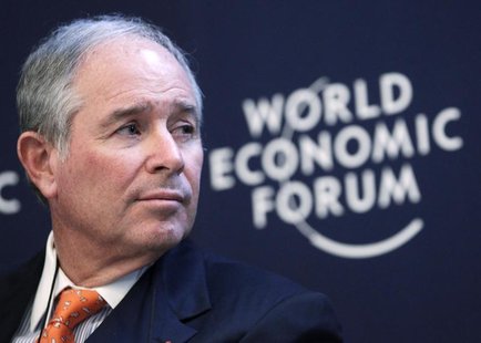 Stephen Schwarzman, chairman and CEO of the Blackstone Group, attends the annual meeting of the World Economic Forum in Davos January 24, 20 Stephen Schwarzman, chairman and CEO of the Blackstone Group, attends the annual meeting of the World Economic Forum in Davos January 24, 20