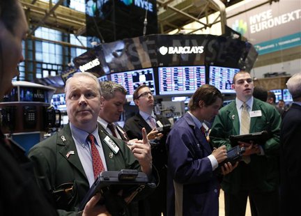 Traders work on the floor of the New York Stock Exchange, March 1, 2013. REUTERS/Brendan McDermid Traders work on the floor of the New York Stock Exchange, March 1, 2013. REUTERS/Brendan McDermid