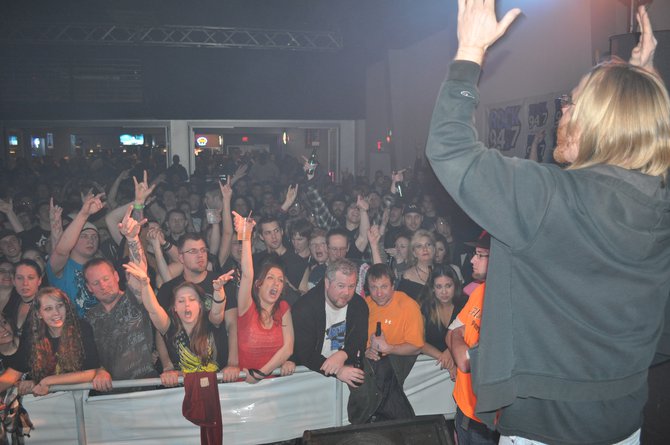 Terry and the crowd having a moment