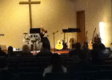 Kari Ann Steger speaks to the congregation during a prayer vigil for her sister, Kira Steger Trevino 3/1/13 Kari Ann Steger speaks to the congregation during a prayer vigil for her sister, Kira Steger Trevino 3/1/13