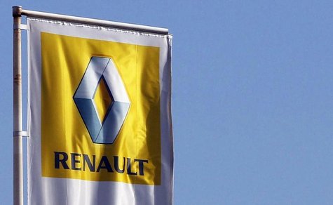 The Renault automaker company logo is displayed outside a car dealership in Bordeaux, Southwestern France, March 1,2013. REUTERS/Regis Duvig The Renault automaker company logo is displayed outside a car dealership in Bordeaux, Southwestern France, March 1,2013. REUTERS/Regis Duvig