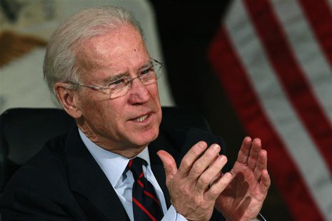 U.S. Vice President Joe Biden makes remarks at the conclusion of a roundtable discussion on gun control at Girard College in Philadelphia, P U.S. Vice President Joe Biden makes remarks at the conclusion of a roundtable discussion on gun control at Girard College in Philadelphia, P