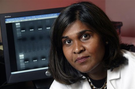 Undated handout photo shows Dr. Deborah Persaud, a virologist at Johns Hopkins Children's Center in Baltimore, Maryland in this image releas Undated handout photo shows Dr. Deborah Persaud, a virologist at Johns Hopkins Children's Center in Baltimore, Maryland in this image releas