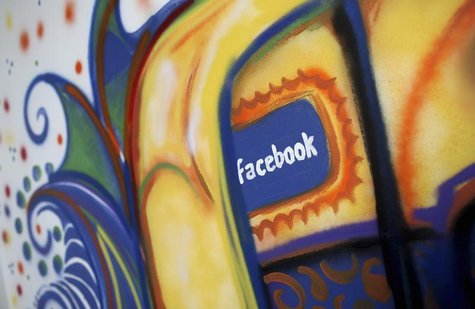 A painting is pictured at the Facebook headquarters in Menlo Park, California January 29, 2013. REUTERS/Robert Galbraith A painting is pictured at the Facebook headquarters in Menlo Park, California January 29, 2013. REUTERS/Robert Galbraith