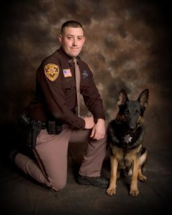 Deputy Joe Zurfluh and K9 "Toro" from the Wood County Sheriff's Department
Deputy Joe Zurfluh and K9 "Toro" from the Wood County Sheriff's Department