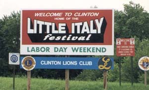 Clinton welcome sign Clinton welcome sign