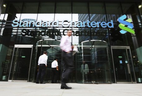 An exterior view of the Standard Chartered headquarters is seen in London August 7, 2012. REUTERS/Olivia Harris An exterior view of the Standard Chartered headquarters is seen in London August 7, 2012. REUTERS/Olivia Harris