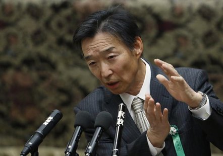 Kikuo Iwata, the Japan government's nominee to become the Bank of Japan (BOJ) deputy governor, delivers his speech at a hearings session at Kikuo Iwata, the Japan government's nominee to become the Bank of Japan (BOJ) deputy governor, delivers his speech at a hearings session at