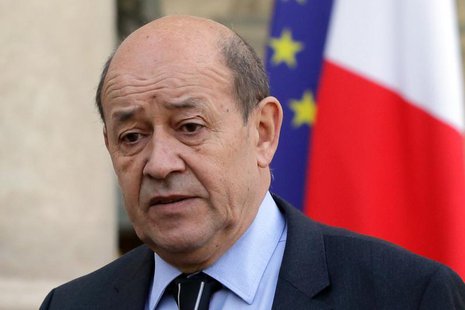 French Defence Minister Jean-Yves Le Drian leaves the Elysee Palace in Paris following a meeting on the situation in Mali, January 14, 2013. French Defence Minister Jean-Yves Le Drian leaves the Elysee Palace in Paris following a meeting on the situation in Mali, January 14, 2013.
