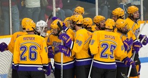 UW-Stevens Point Men's Hockey. Photo courtesy of UWSP Athletic Department.
UW-Stevens Point Men's Hockey. Photo courtesy of UWSP Athletic Department.