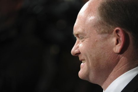 US Senator Christopher Coons (D-DE) smiles after being ceremonially sworn in at the US Capitol in Washington, November 15, 2010. REUTERS/Jon US Senator Christopher Coons (D-DE) smiles after being ceremonially sworn in at the US Capitol in Washington, November 15, 2010. REUTERS/Jon