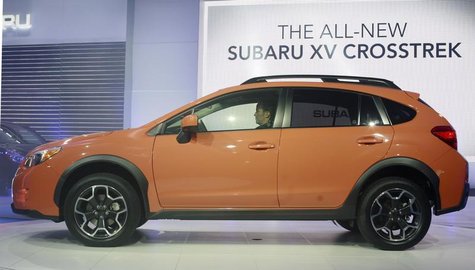 The 2013 Subaru XV Crosstrek is seen at the 2012 New York International Auto Show at the Javits Center in New York, April 5, 2012. REUTERS/A The 2013 Subaru XV Crosstrek is seen at the 2012 New York International Auto Show at the Javits Center in New York, April 5, 2012. REUTERS/A