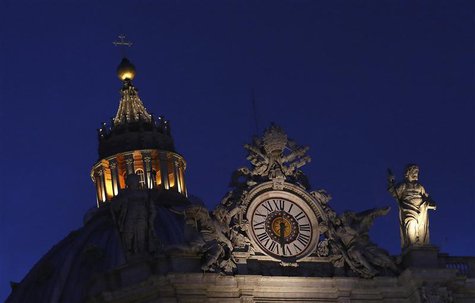 Saint Peter's Basilica is pictured at the Vatican March 7, 2013. REUTERS/Stefano Rellandini Saint Peter's Basilica is pictured at the Vatican March 7, 2013. REUTERS/Stefano Rellandini