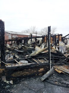 Longstreet Furniture, Coldwater after March 5, 2013 fire Longstreet Furniture, Coldwater after March 5, 2013 fire