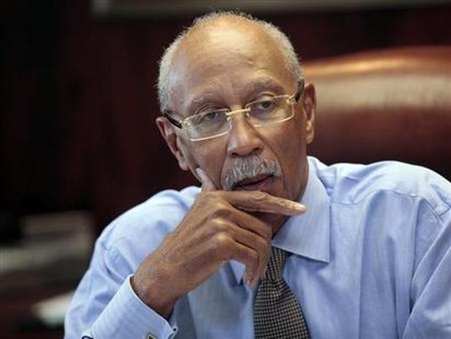 City of Detroit Mayor Dave Bing talks about the future of the city during an interview in his office in Detroit, Michigan February 5, 2013.
Credit: Reuters/ Rebecca Cook City of Detroit Mayor Dave Bing talks about the future of the city during an interview in his office in Detroit, Michigan February 5, 2013.
Credit: Reuters/ Rebecca Cook