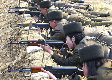 North Korean soldiers attend military training in this picture released by the North's official KCNA news agency in Pyongyang March 7, 2013. North Korean soldiers attend military training in this picture released by the North's official KCNA news agency in Pyongyang March 7, 2013.