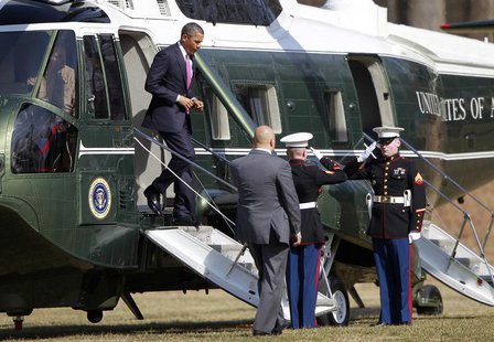U.S. President Barack Obama arrives at the Walter Reed hospital in Bethesda, Maryland, March 5, 2013, to meet with wounded soldiers. REUTERS U.S. President Barack Obama arrives at the Walter Reed hospital in Bethesda, Maryland, March 5, 2013, to meet with wounded soldiers. REUTERS