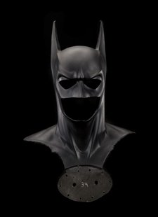 The Batman mask and cowl from the 1995 film "Batman Forever" is pictured in this undated publicity photograph released to Reuters March 8, 2 The Batman mask and cowl from the 1995 film "Batman Forever" is pictured in this undated publicity photograph released to Reuters March 8, 2