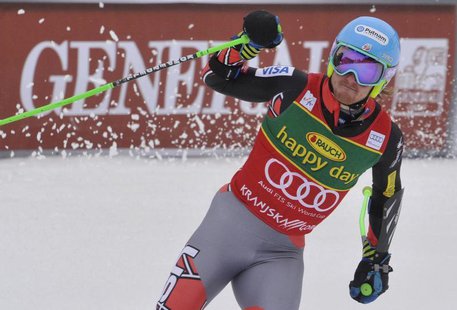 Ted Ligety of the U.S. reacts after winning the men's Giant Slalom event at the Alpine Skiing World Cup in Kranjska Gora March 9, 2013. REUT Ted Ligety of the U.S. reacts after winning the men's Giant Slalom event at the Alpine Skiing World Cup in Kranjska Gora March 9, 2013. REUT