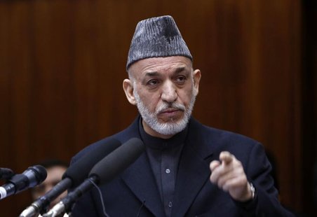 Afghanistan's President Hamid Karzai speaks during the opening ceremony of the third year of the Afghanistan parliament in Kabul March 6, 20 Afghanistan's President Hamid Karzai speaks during the opening ceremony of the third year of the Afghanistan parliament in Kabul March 6, 20