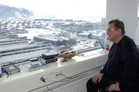 Greenland's Prime Minister Kuupik Kleist looks out from his office in Nuuk, March 7, 2013. REUTERS/Alistair Scrutton Greenland's Prime Minister Kuupik Kleist looks out from his office in Nuuk, March 7, 2013. REUTERS/Alistair Scrutton