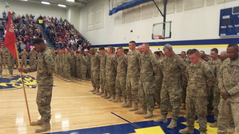 The 160 members of the 507th Engineer Battalion of the Michigan National Guard in final formation. The 160 members of the 507th Engineer Battalion of the Michigan National Guard in final formation.