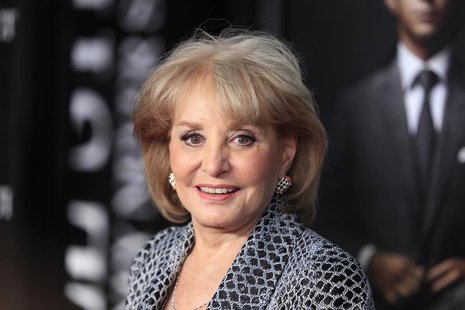 Television personality Barbara Walters arrives for the premiere of the film "Wall Street: Money Never Sleeps" in New York September 20, 2010 Television personality Barbara Walters arrives for the premiere of the film "Wall Street: Money Never Sleeps" in New York September 20, 2010