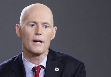 Florida Governor Rick Scott speaks during an interview in New York March 26, 2012. REUTERS/Brendan McDermid Florida Governor Rick Scott speaks during an interview in New York March 26, 2012. REUTERS/Brendan McDermid