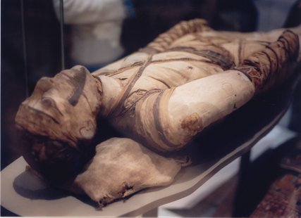 Mummy at London Museum - Wikimedia Commons photo by Klafubra Mummy at London Museum - Wikimedia Commons photo by Klafubra