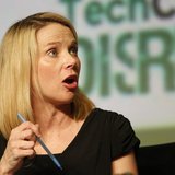 Yahoo! Chief Executive Marissa Mayer speaks during a Startup Battlefield session at TechCrunch Disrupt SF 2012 at the San Francisco Design C Yahoo! Chief Executive Marissa Mayer speaks during a Startup Battlefield session at TechCrunch Disrupt SF 2012 at the San Francisco Design C