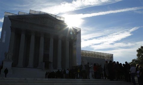People line up for admission at the U.S. Supreme Court in Washington October 1, 2012. REUTERS/Gary Cameron People line up for admission at the U.S. Supreme Court in Washington October 1, 2012. REUTERS/Gary Cameron