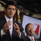 House Budget Committee Chairman Rep. Paul Ryan (R-WI) (L) holds a news conference to unveil the House Republicans' FY2014 budget resolution in Washington March 12, 2013. Credit: REUTERS/Gary Cameron House Budget Committee Chairman Rep. Paul Ryan (R-WI) (L) holds a news conference to unveil the House Republicans' FY2014 budget resolution in Washington March 12, 2013. Credit: REUTERS/Gary Cameron