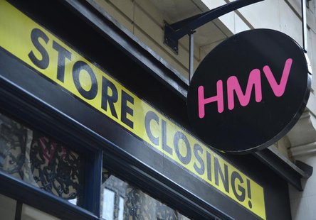 A HMV music store that is to close is seen in the City of London March 6, 2013. REUTERS/Toby Melville A HMV music store that is to close is seen in the City of London March 6, 2013. REUTERS/Toby Melville