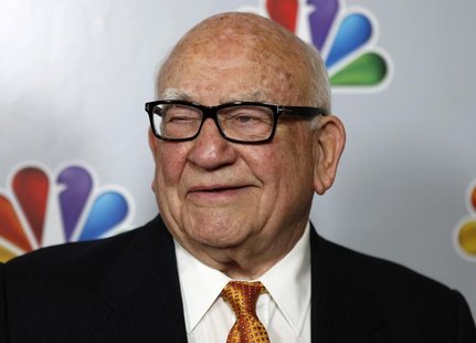Actor Ed Asner arrives for the taping of "Betty White's 90th Birthday: A Tribute to America's Golden Girl" in Los Angeles January 8, 2012. R Actor Ed Asner arrives for the taping of "Betty White's 90th Birthday: A Tribute to America's Golden Girl" in Los Angeles January 8, 2012. R