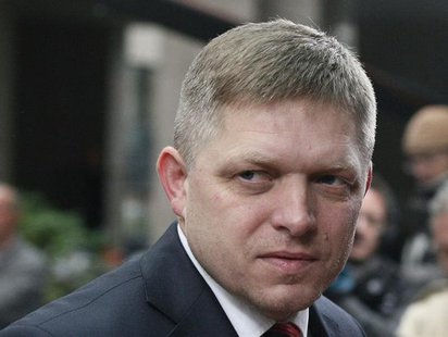 Slovakia's Prime Minister Robert Fico arrives at the European Union (EU) council headquarters for an EU leaders summit discussing the EU's l Slovakia's Prime Minister Robert Fico arrives at the European Union (EU) council headquarters for an EU leaders summit discussing the EU's l