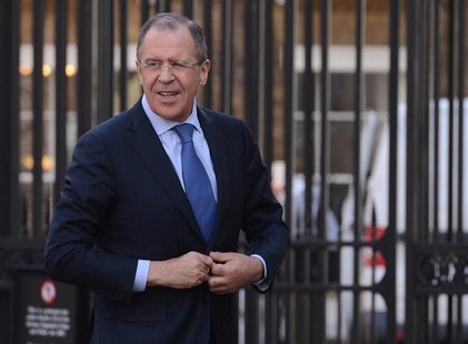 Russia's Foreign Minister Sergei Lavrov arrives at Lancaster House in central London March 13, 2013. REUTERS/Stefan Rousseau/Pool Russia's Foreign Minister Sergei Lavrov arrives at Lancaster House in central London March 13, 2013. REUTERS/Stefan Rousseau/Pool