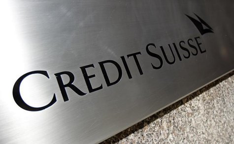A sign of Swiss bank Credit Suisse is pictured outside its U.S. headquarters in New York City, July 15, 2011. REUTERS/Mike Segar A sign of Swiss bank Credit Suisse is pictured outside its U.S. headquarters in New York City, July 15, 2011. REUTERS/Mike Segar