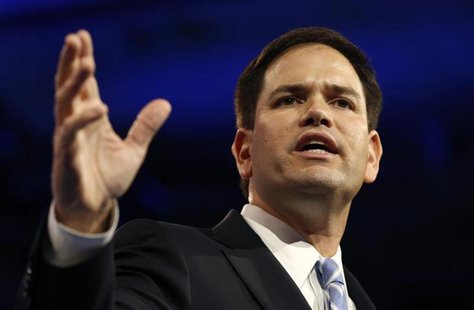 Senator Marco Rubio of Florida speaks at the Conservative Political Action Conference (CPAC) at National Harbor, Maryland March 14, 2013. RE Senator Marco Rubio of Florida speaks at the Conservative Political Action Conference (CPAC) at National Harbor, Maryland March 14, 2013. RE
