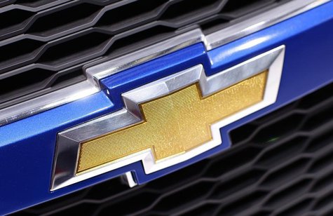 A Chevrolet logo is seen on a car displayed on the exhibition stand of Chevrolet during the first media day of the 80th Geneva Car Show at t A Chevrolet logo is seen on a car displayed on the exhibition stand of Chevrolet during the first media day of the 80th Geneva Car Show at t