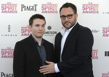 Derek Connolly (L), writer and producer of "Safety Not Guaranteed," nominated for best first feature and for best first screenplay, arrives Derek Connolly (L), writer and producer of "Safety Not Guaranteed," nominated for best first feature and for best first screenplay, arrives