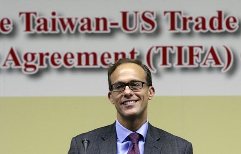 Deputy U.S. Trade Representative Demetrios Marantis smiles before the seventh round of U.S.-Taiwan talks under the Trade and Investment Fram Deputy U.S. Trade Representative Demetrios Marantis smiles before the seventh round of U.S.-Taiwan talks under the Trade and Investment Fram