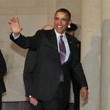 U.S. President Barack Obama walks between meetings with U.S. Senate Republicans and House Democrats on the budget on Capitol Hill in Washing U.S. President Barack Obama walks between meetings with U.S. Senate Republicans and House Democrats on the budget on Capitol Hill in Washing