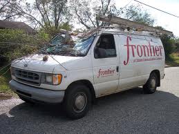 Frontier Communications service truck Frontier Communications service truck