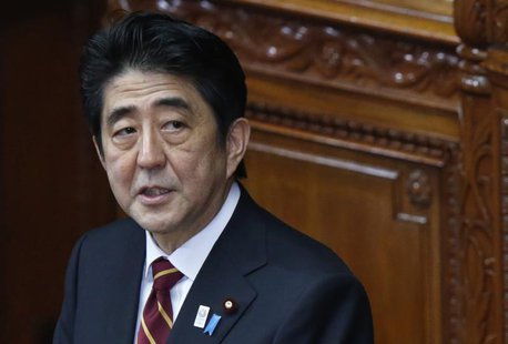 Japan's Prime Minister Shinzo Abe delivers his policy speech at the lower house of parliament in Tokyo February 28, 2013. REUTERS/Issei Kato Japan's Prime Minister Shinzo Abe delivers his policy speech at the lower house of parliament in Tokyo February 28, 2013. REUTERS/Issei Kato