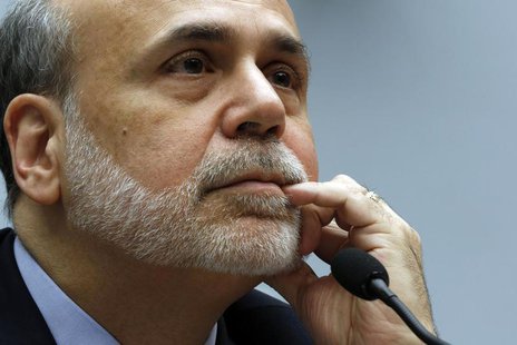 Chairman of the U.S. Federal Reserve Ben Bernanke testifies at the House Committee on Financial Services on Capitol Hill in Washington, Febr Chairman of the U.S. Federal Reserve Ben Bernanke testifies at the House Committee on Financial Services on Capitol Hill in Washington, Febr
